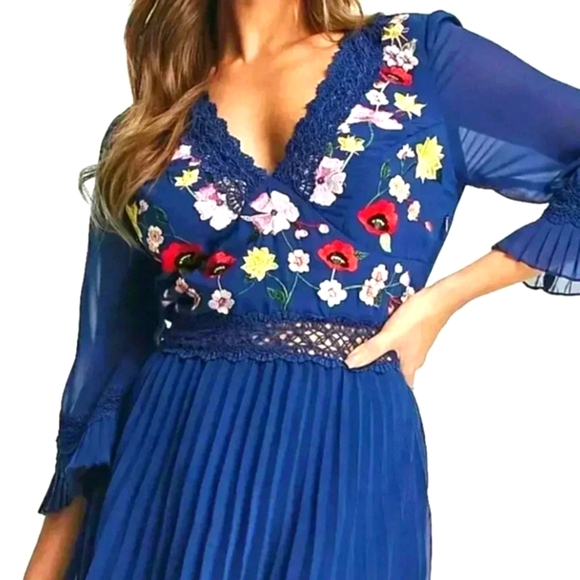 Asos Design embroided dress Wedding Cocktail size 4 - Picture 12 of 16